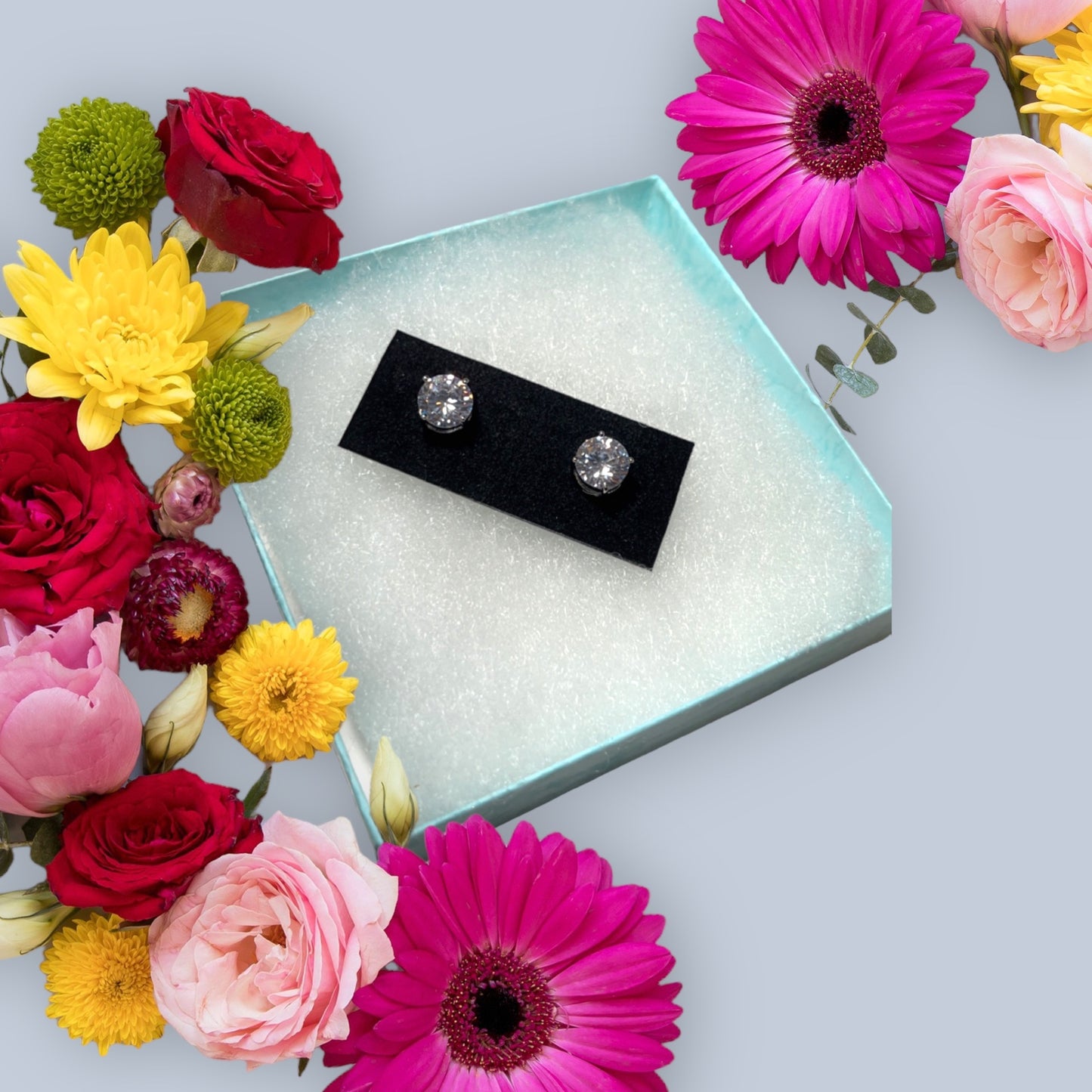 Simple Boss Diamond Earrings
