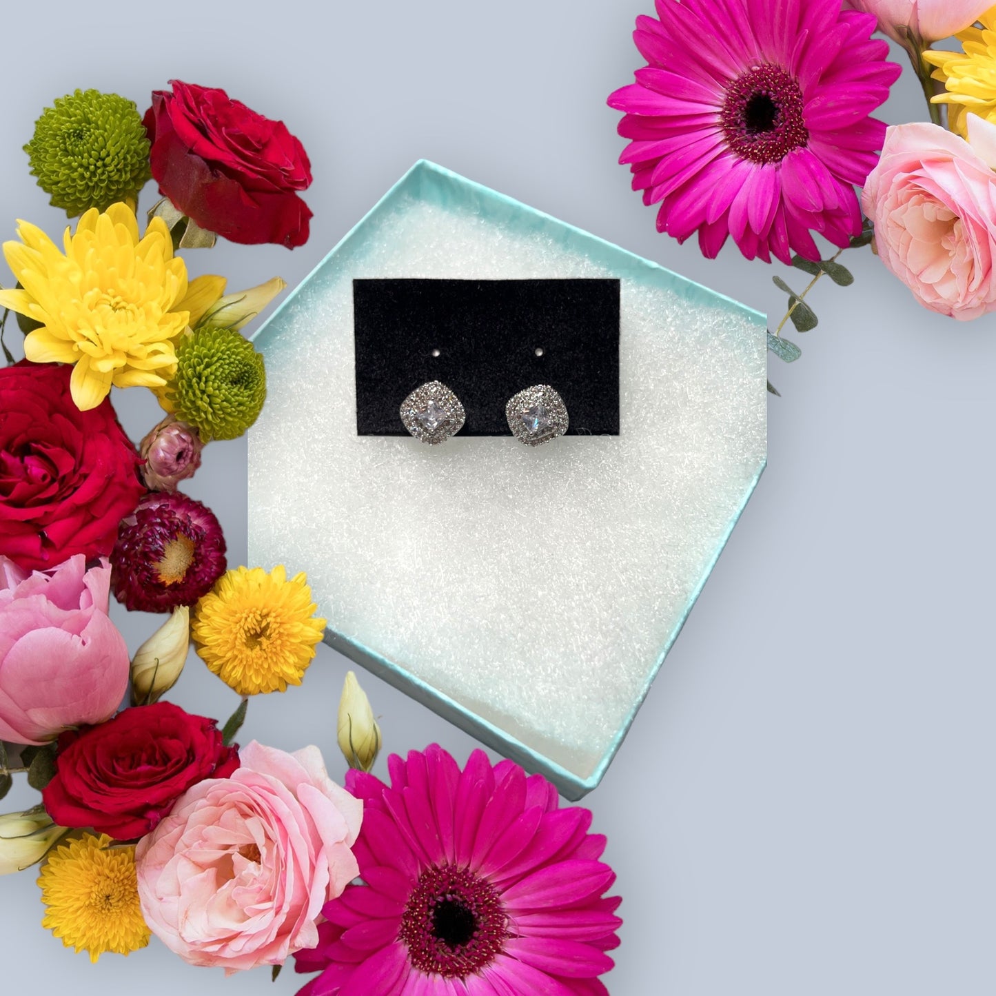 Diamond Square Stud