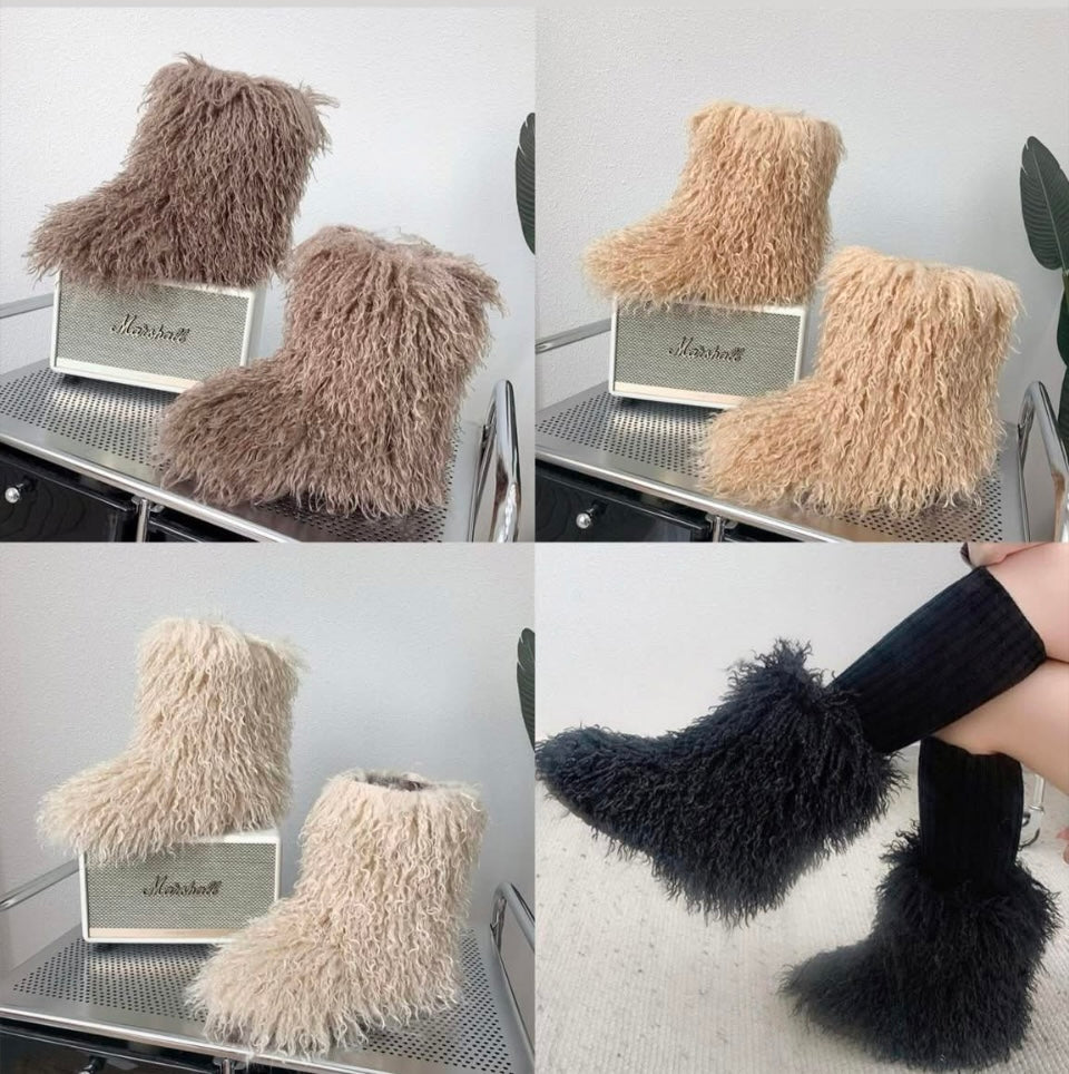 Shaggy Fur Boot